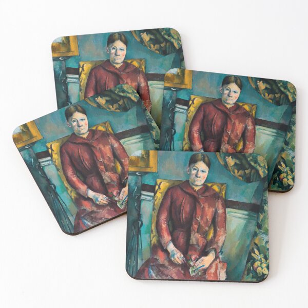 Item preview, Vintage Madame Cézanne (Hortense Fiquet, 1850–1922) in a Red Dress - Retouched designed and sold by autumnsspov.