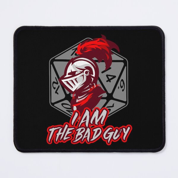 Item preview, I AM The Bad Guy Critical Hit d20 Polyhedral Dice Design designed and sold by Candlewood Museum & Gift Shoppe.