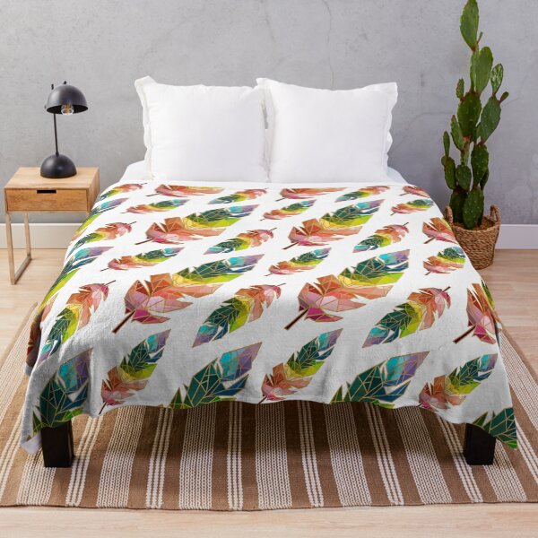 Item preview, Rainbow Geo Feathers designed and sold by OranelloDesigns.