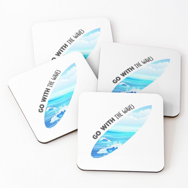Item preview, Go with the Waves - Colorful Surfboard designed and sold by swimarts.