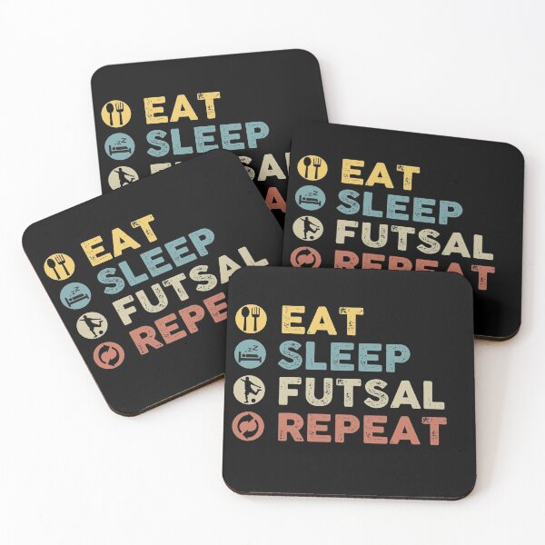 Item preview, eat sleep futsal repeat,funny design designed and sold by ET-STUDIO.