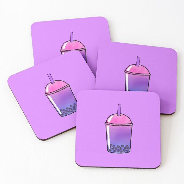 Item preview, Pink and Purple Boba Bubble Tea Drink designed and sold by KTCreativeSide.