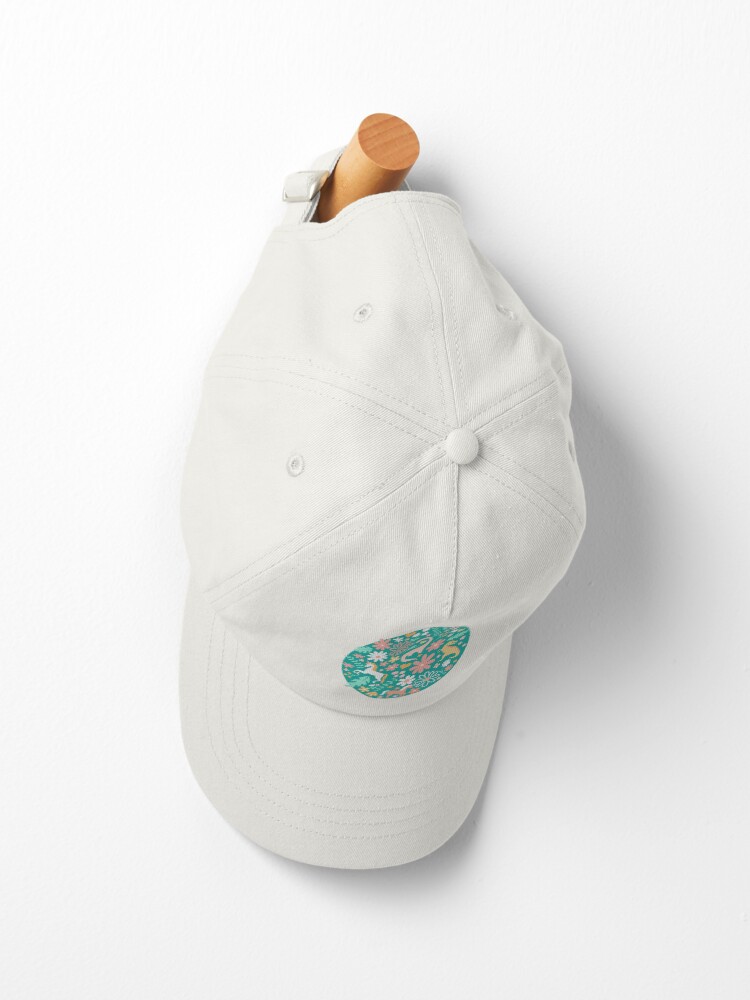 Imagen 2 de 7, Gorra con la obra Dinosaurios + Unicornios en verde azulado, diseñada y vendida por latheandquill.