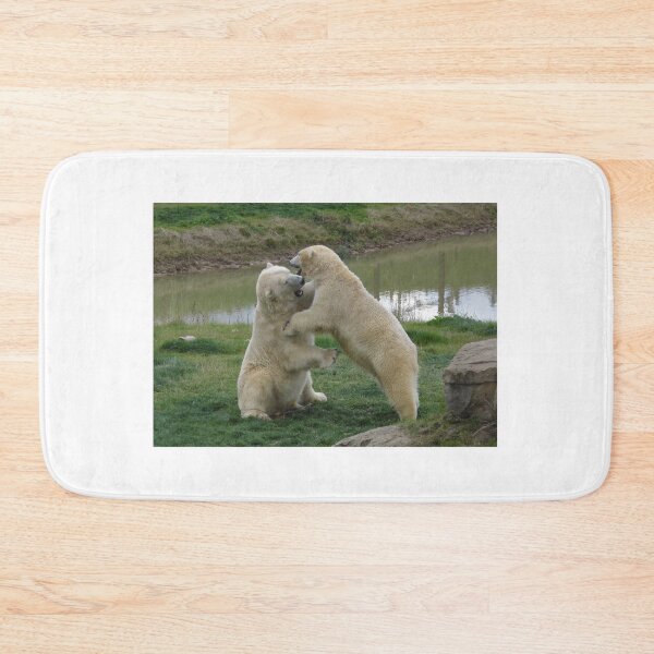 Item preview, Polar Bears Play Fighting designed and sold by LoneAngel.