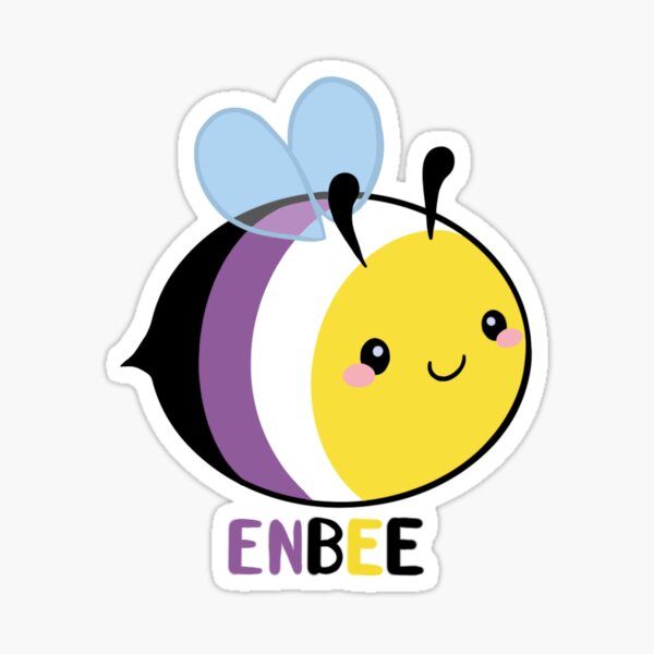 Aperçu de l'œuvre Enbee - Enby - Fierté non binaire créée et vendue par Lenceloch.
