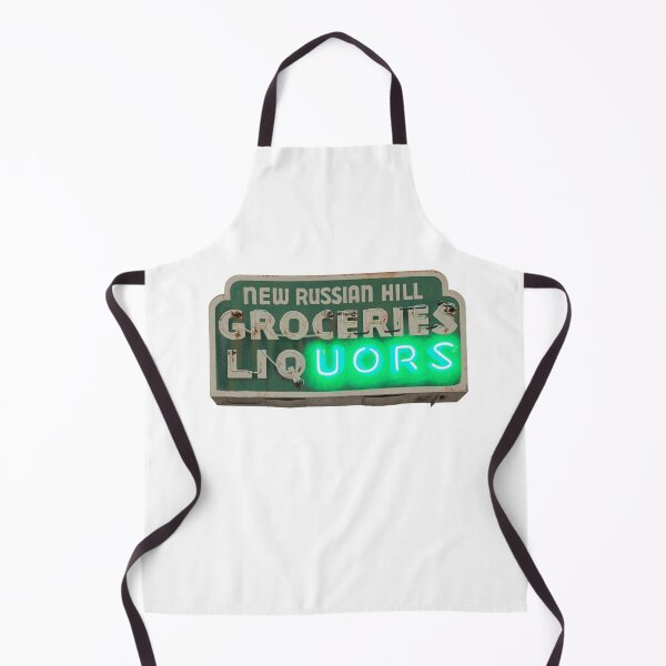 Item preview, New Russian Hill Market Groceries Liquors Sign San Francisco drawing designed and sold by VacationCity.
