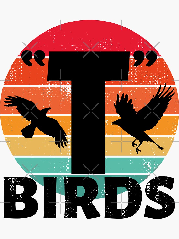 "T Birds Grease Lightning Inspired" Sticker for Sale by dreammerchant