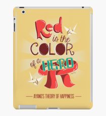 Rot ist die Farbe eines Helden iPad-Hülle & Klebefolie