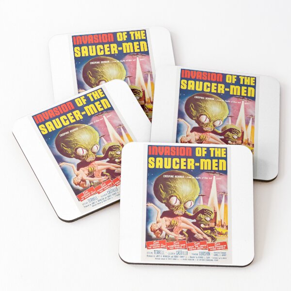 Item preview, Retro Sci-Fi Movie Poster Art - Science Fiction Movies UFO designed and sold by JustAwful.