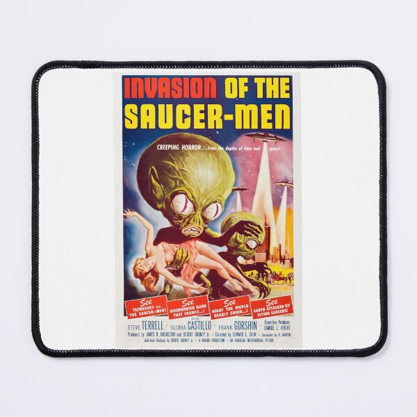 Item preview, Retro Sci-Fi Movie Poster Art - Science Fiction Movies UFO designed and sold by JustAwful.