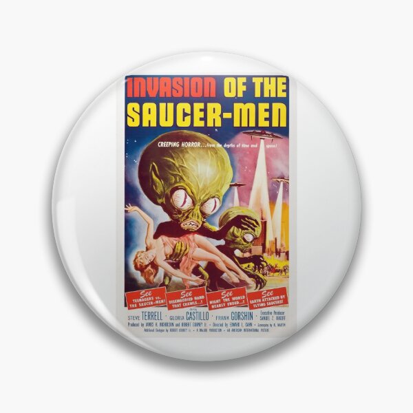 Item preview, Retro Sci-Fi Movie Poster Art - Science Fiction Movies UFO designed and sold by JustAwful.