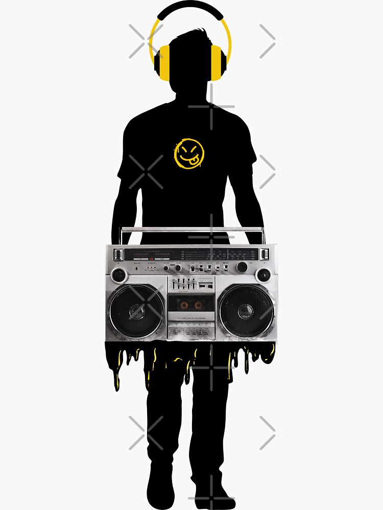 Boombox Drip Decal