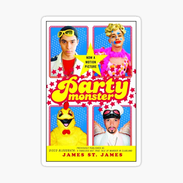 “Party Monster Poster” Sticker by Haus-of-Chaos | Redbubble