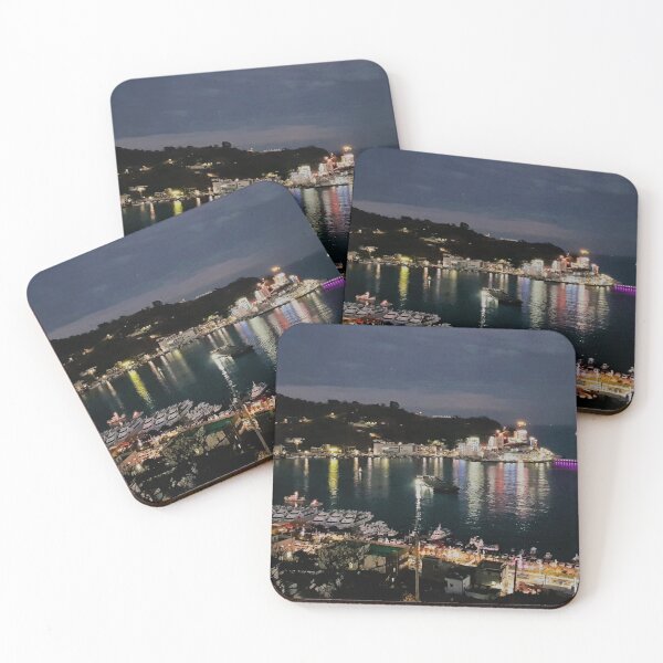 Item preview, Night Oceanview | Sea | Ocean | Light | Colourful | Korea | Geoje designed and sold by sjkimphoto.