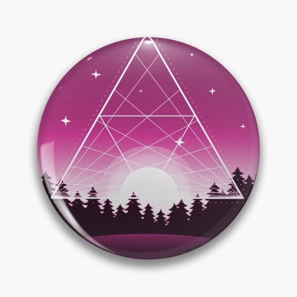Item preview, Sacred Geometry Fuschia Moon Rise designed and sold by nanogarbanzo.