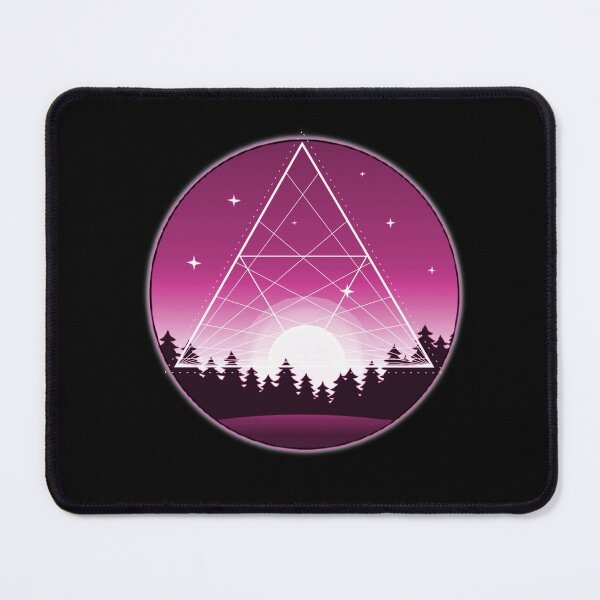 Item preview, Sacred Geometry Fuschia Moon Rise designed and sold by nanogarbanzo.