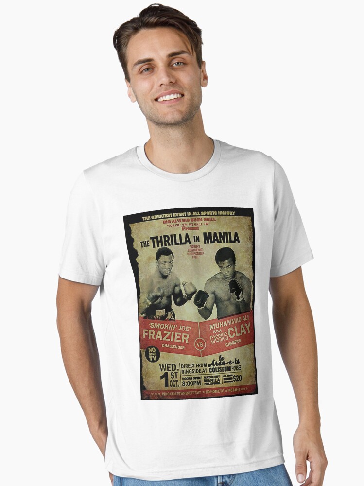 Thumbnail 1 of 7, Essential T-Shirt, THRILLA IN MANILA designed and sold by bertyb123.