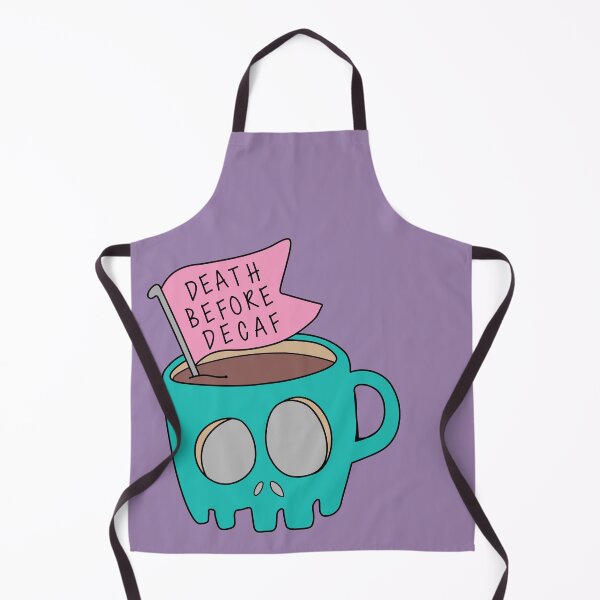 Item preview, Death Before Decaf Cute designed and sold by CatByDesign.