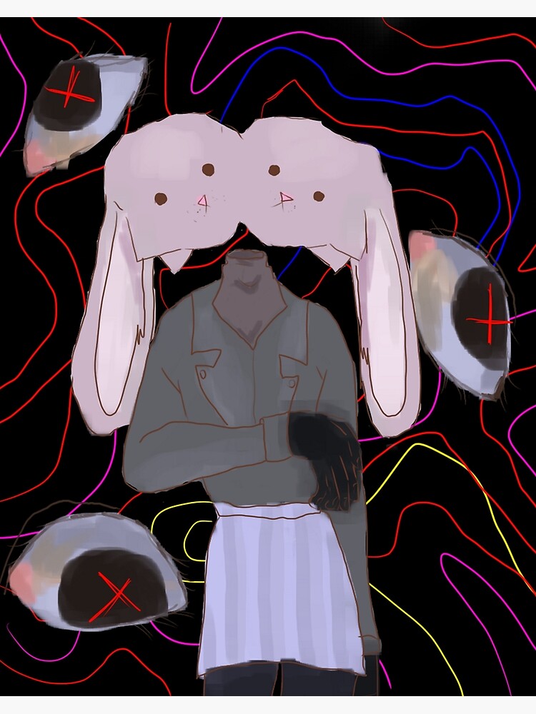 Bunny Weirdcore | Art Board Print