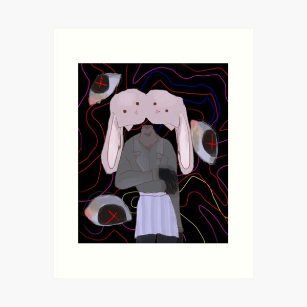 Weirdcore Aesthetic Eye Kawaii Peachy Canvas Painting Room