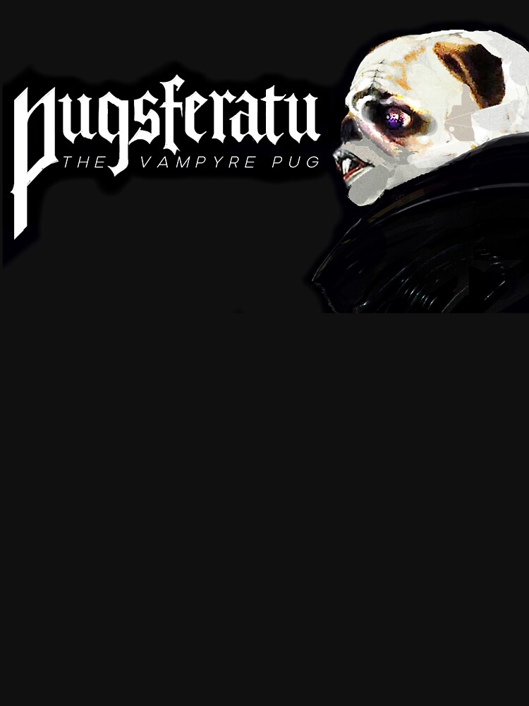 Thumbnail 7 of 7, Classic T-Shirt, Pugsferatu: The Vampyre Pug designed and sold by MoriVond.