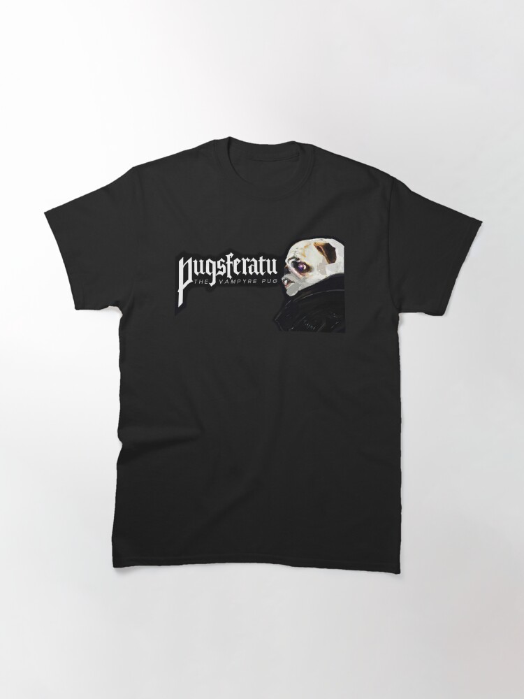 Thumbnail 3 of 7, Classic T-Shirt, Pugsferatu: The Vampyre Pug designed and sold by MoriVond.