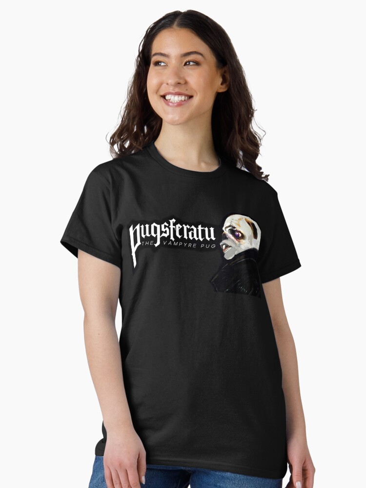 Thumbnail 2 of 7, Classic T-Shirt, Pugsferatu: The Vampyre Pug designed and sold by MoriVond.