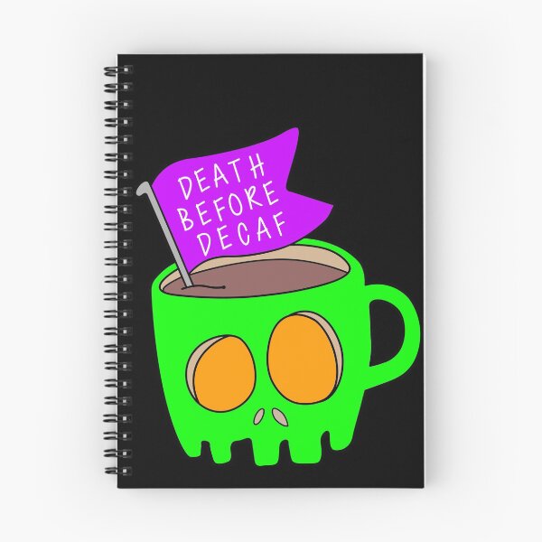 Item preview, Copy of Death Before Decaf Green designed and sold by CatByDesign.