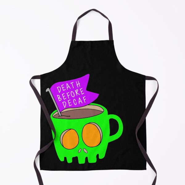 Item preview, Copy of Death Before Decaf Green designed and sold by CatByDesign.