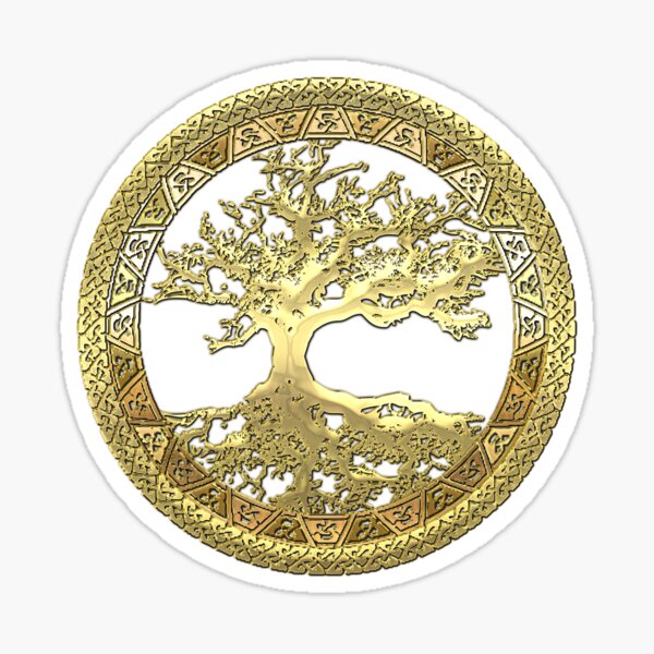 Yoga Tree of life Gift Idea Sticker