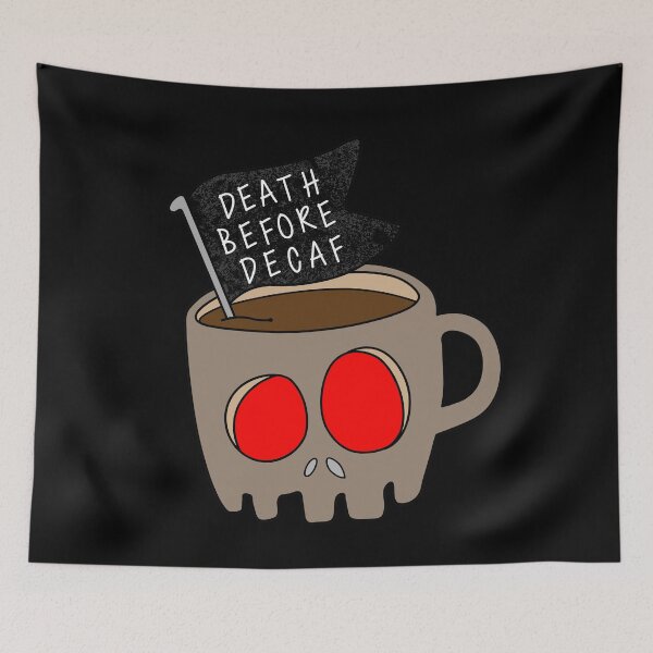 Item preview, Copy of Copy of Death Before Decaf Green designed and sold by CatByDesign.