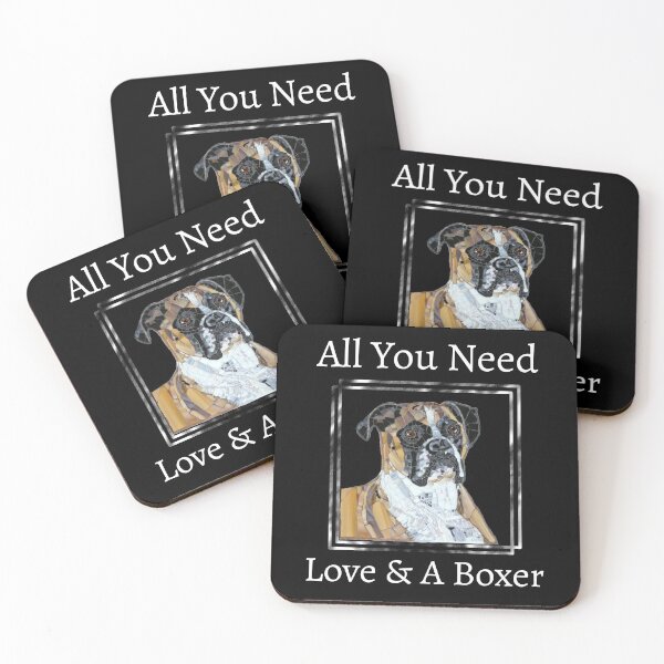 Item preview,  All You Need Love and A Boxer designed and sold by Peggy Lindstrom.