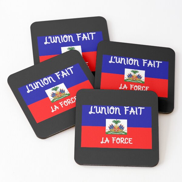 Item preview, HAITIAN FLAG TOGETHER MAKES US STRONGER PHRASE designed and sold by DoloresAlaire.