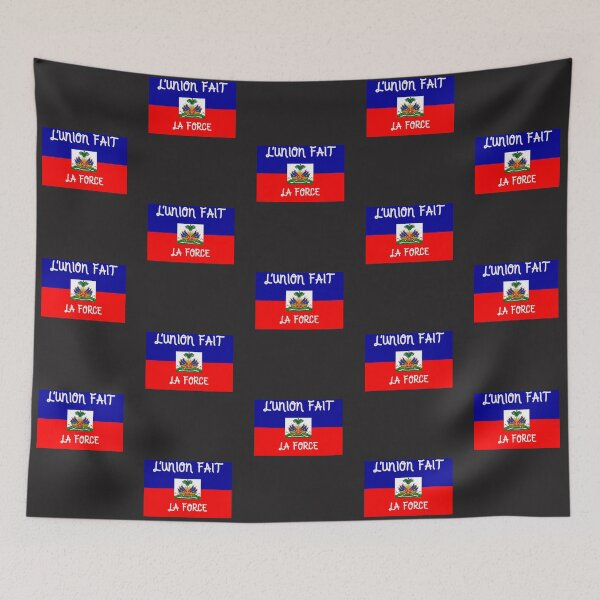 Item preview, HAITIAN FLAG TOGETHER MAKES US STRONGER PHRASE designed and sold by DoloresAlaire.