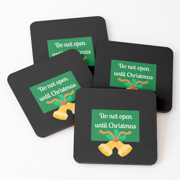 Item preview, Do Not Open Until Christmas Sticker designed and sold by Water Flick.