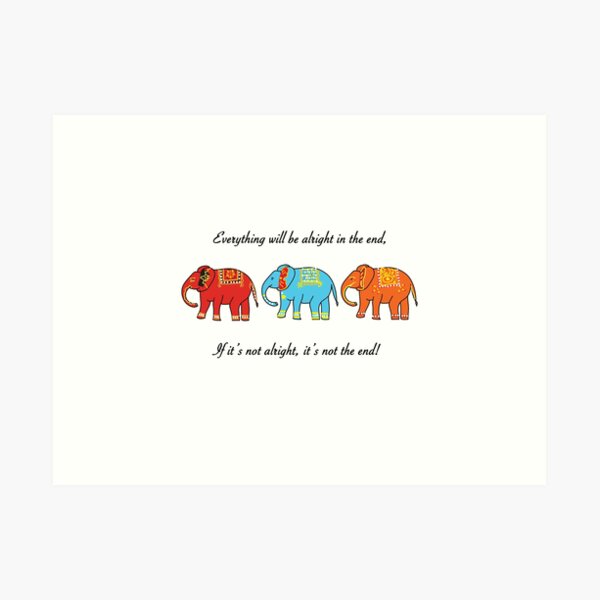 Impression Artistique Bouddha Sagesse Elephant Par Madmargaret Redbubble