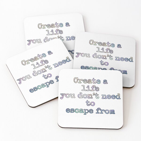 Item preview, Create a life you don’t need to escape from  designed and sold by HollandArtz.