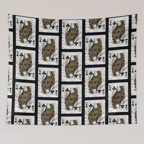 Item preview, Playing Cards Queen Clubs (distressed design) designed and sold by siggyspatsky.