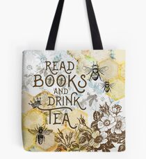 Bienen Tee und Bücher Tasche