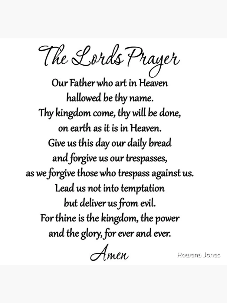 the-lord-s-prayer-our-father-in-heaven-art-board-print-for-sale-by-smartnet77-redbubble
