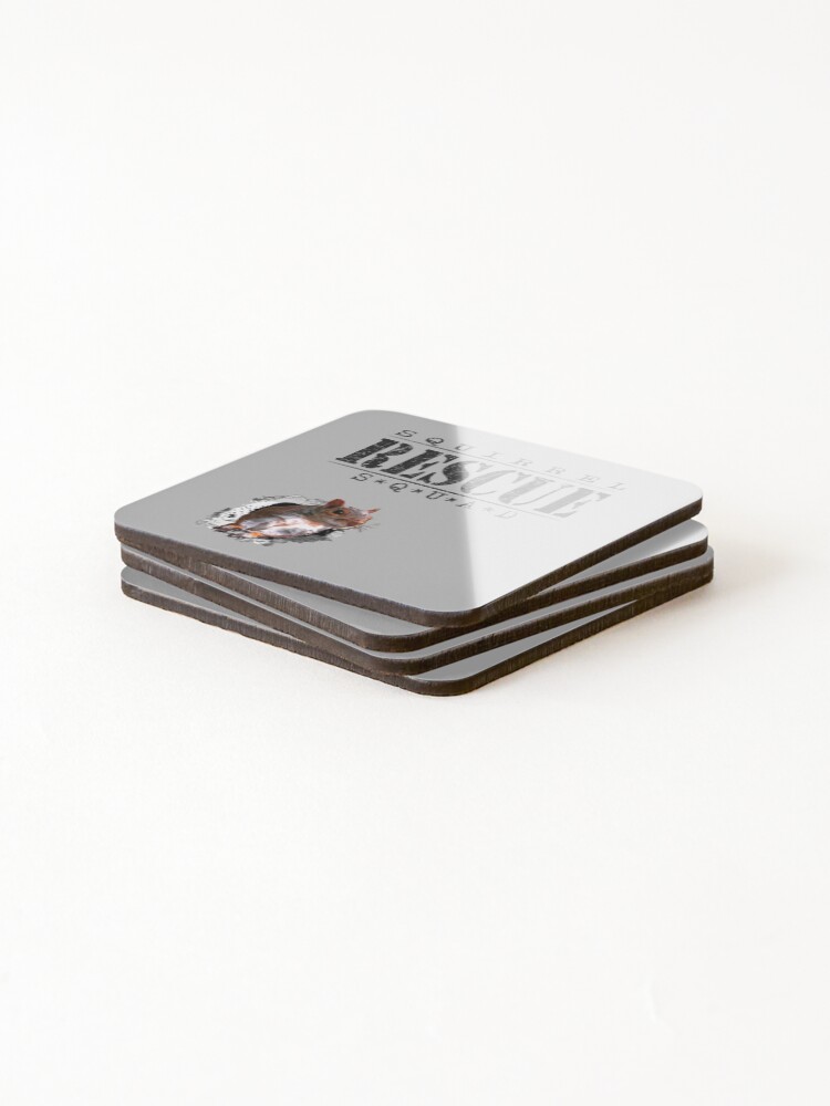 Thumbnail 4 of 5, Coasters (Set of 4), Squirrel Rescue Squad designed and sold by RiffXS.