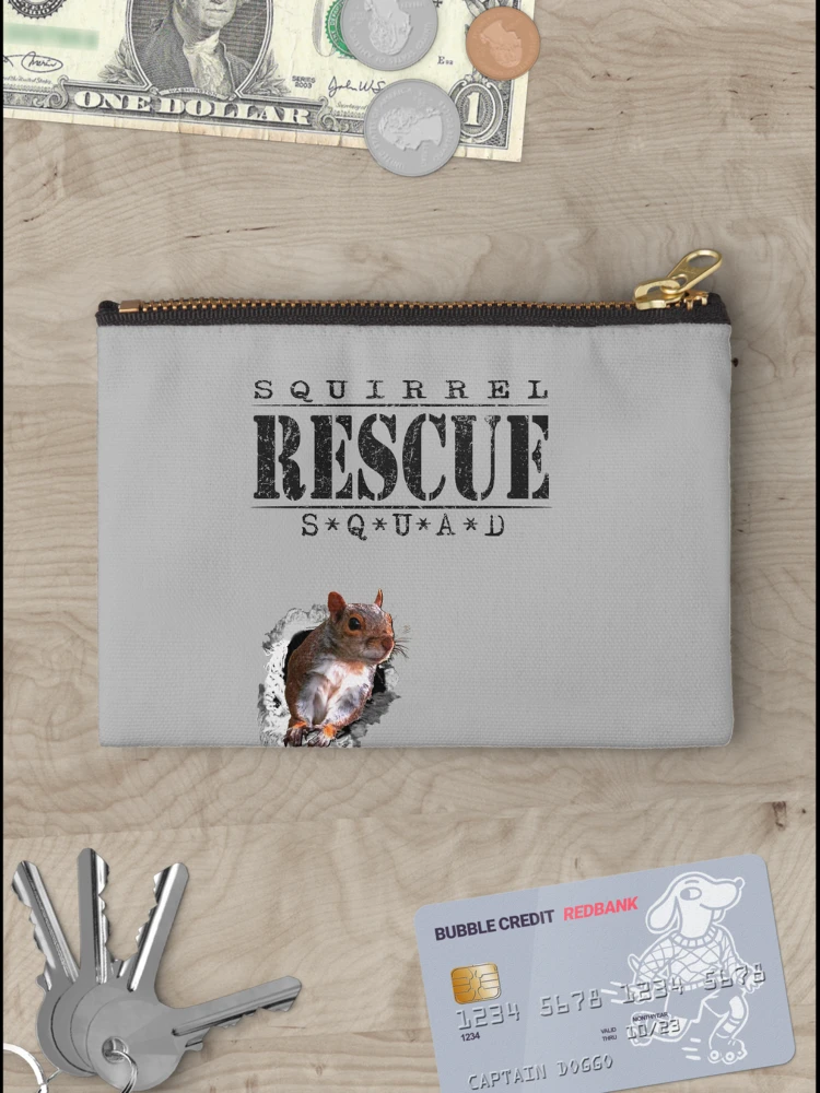 Thumbnail 3 of 4, Zipper Pouch, Squirrel Rescue Squad designed and sold by RiffXS.