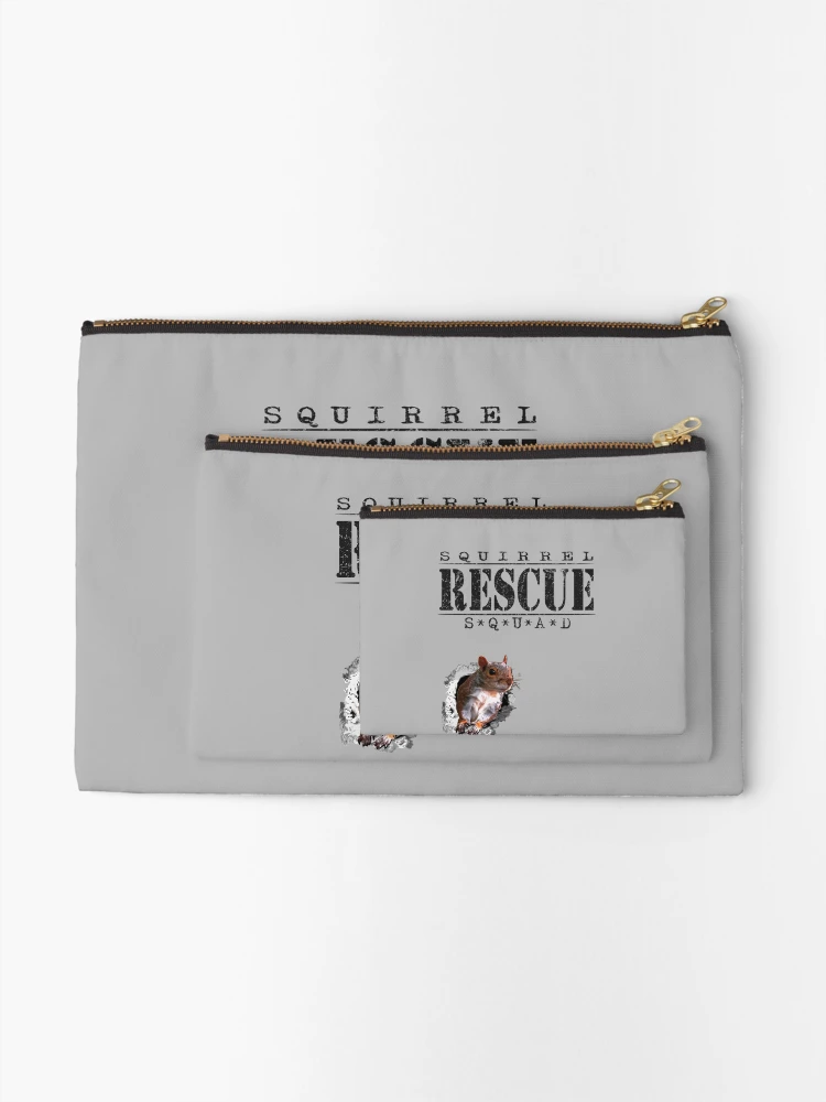 Thumbnail 2 of 4, Zipper Pouch, Squirrel Rescue Squad designed and sold by RiffXS.