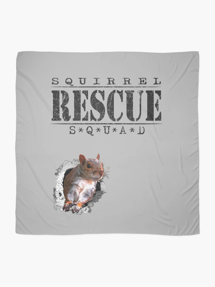 Thumbnail 2 of 3, Scarf, Squirrel Rescue Squad designed and sold by RiffXS.