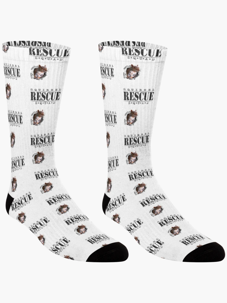Thumbnail 3 of 5, Socks, Squirrel Rescue Squad designed and sold by RiffXS.