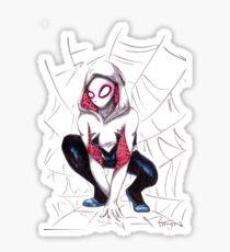 Spider Gwen - transparent background Sticker