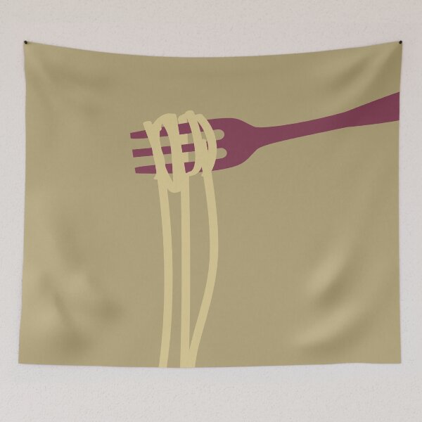 Item preview, holding spaghetti with folk designed and sold by kim tang.
