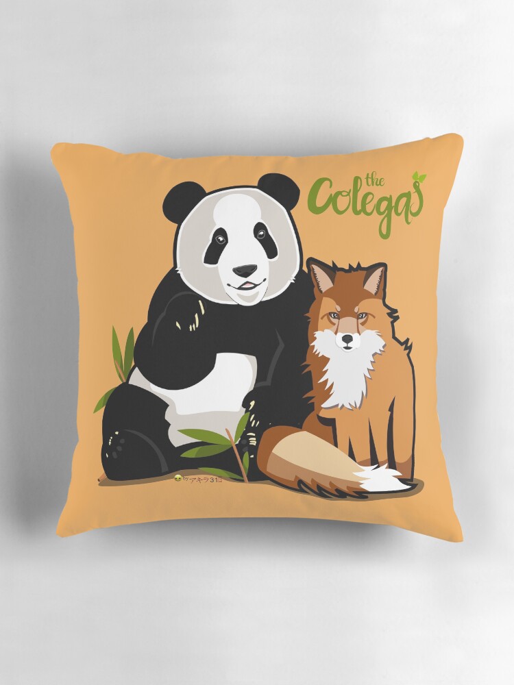 Oso Panda y Zorro Cojín
