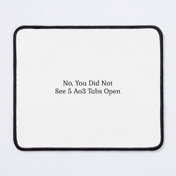 ao3 notes  Mouse Pad for Sale by natzeelvers5