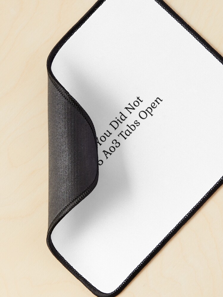 ao3 notes  Mouse Pad for Sale by natzeelvers5